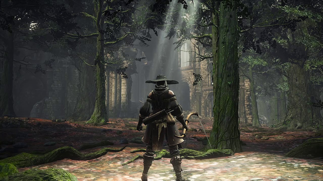 Dark Souls III - Road Of Sacrifices Ambiance (white noise, wind, trees, distant echoes)