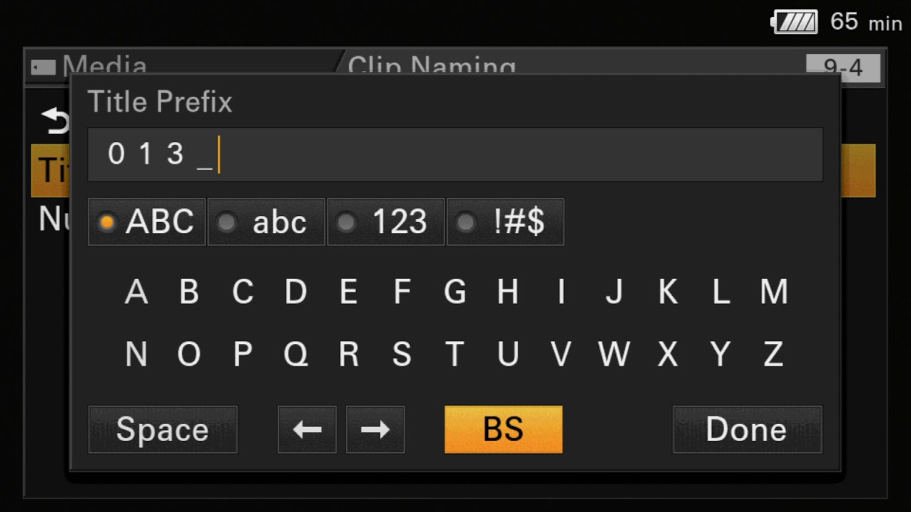 Sony PXW-Z190 menu walkthrough (v0.02 - beta)