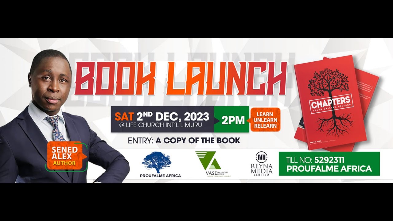CHAPTERS BOOK LAUNCH-  SENED ALEX (PASTOR RASH)