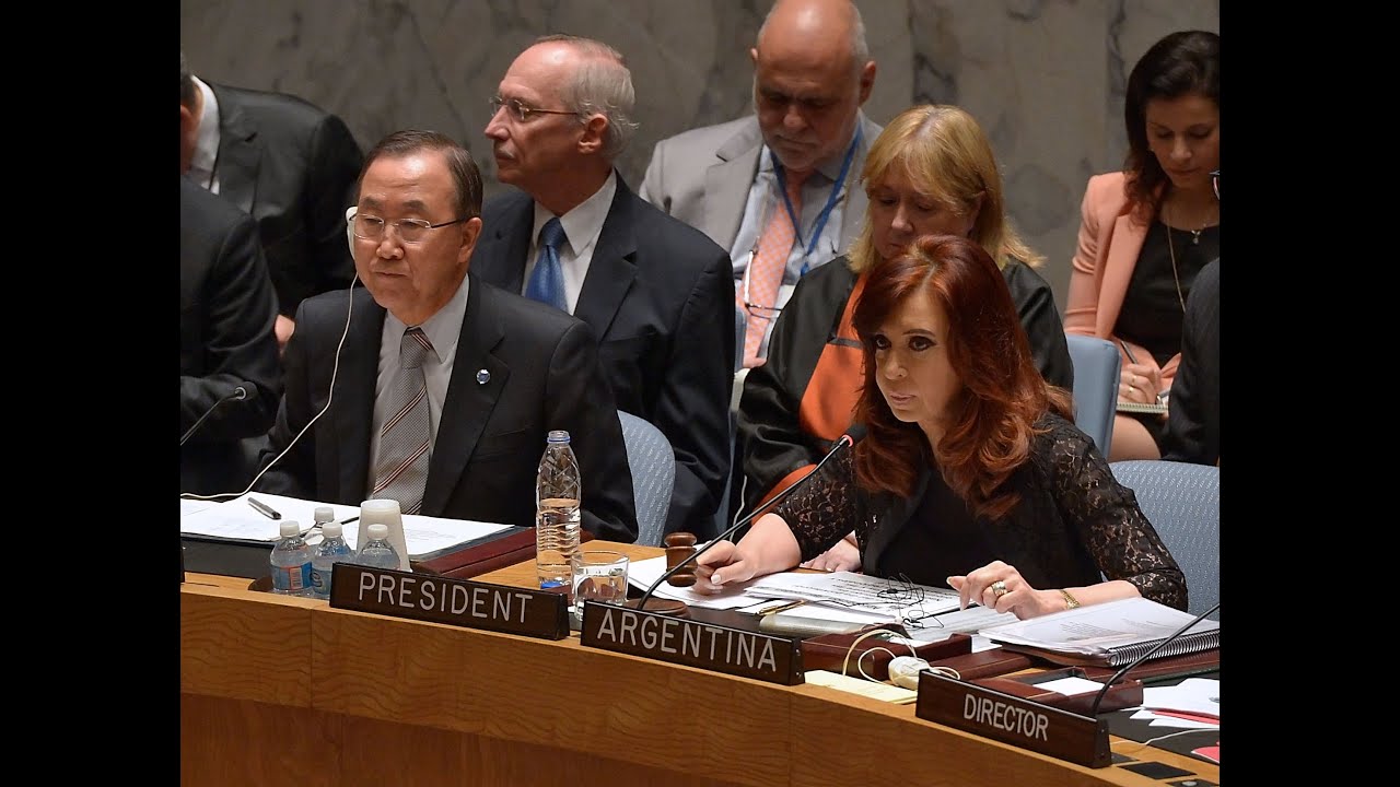 06 de AGO. Apertura del debate en el Consejo de Seguridad de la ONU. Cristina Fernández