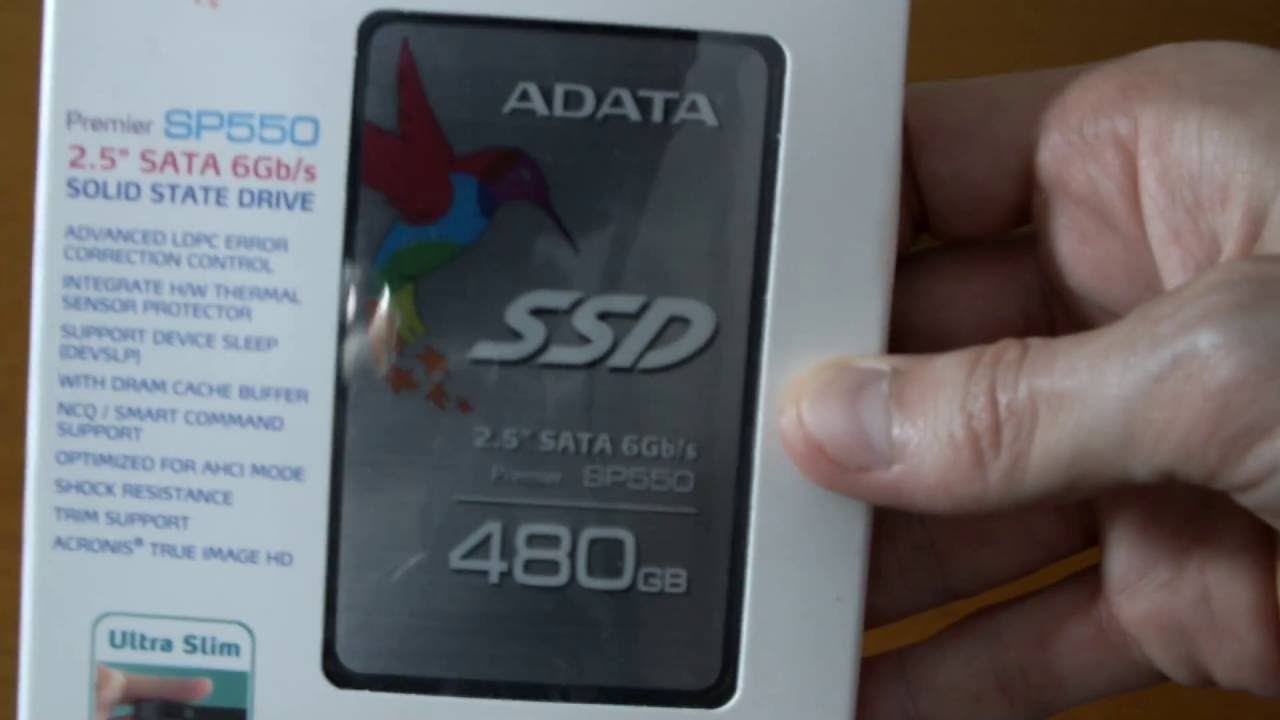 ADATA Premier Pro SP550 480GB Unboxing