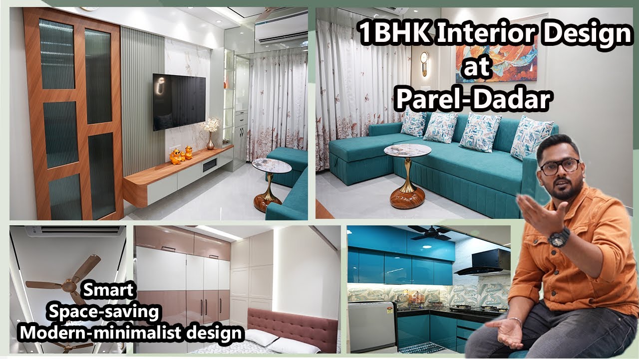 Smart Space-Saving 1BHK Interior in Parel-Dadar | Modern 1 BHK Interior Design Tour in Mumbai