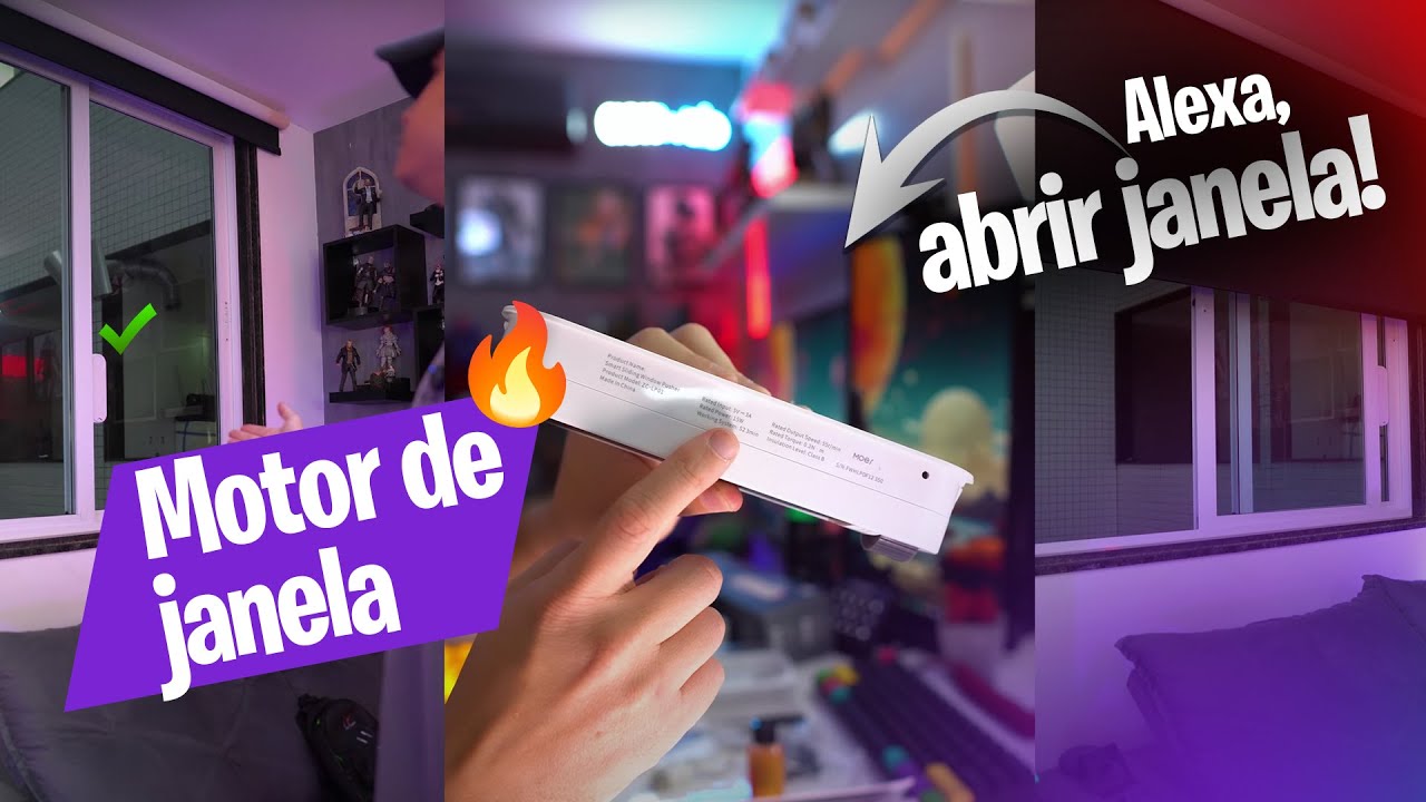 Alexa, Abrir JANELA! Controle da janela com aplicativo e voz! Modelo MOES Zigbee!