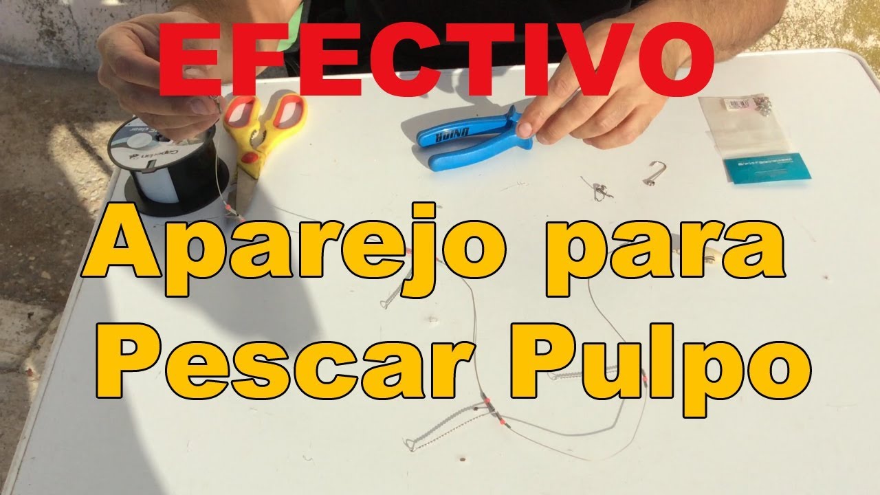 Como pescar pulpos, Aparejo para pescar el pulpo el pulpo. EFECTIVO