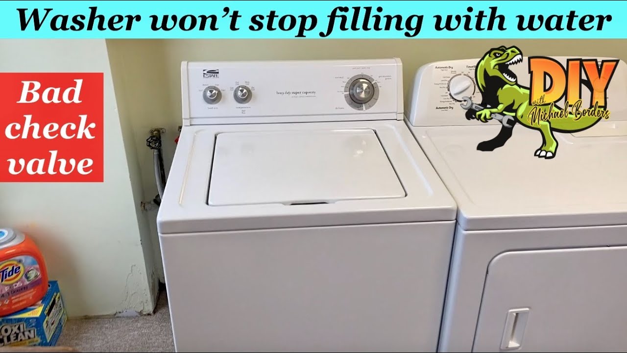 Estate Maytag Whirlpool Washing machine wont stop filling with water - This is why