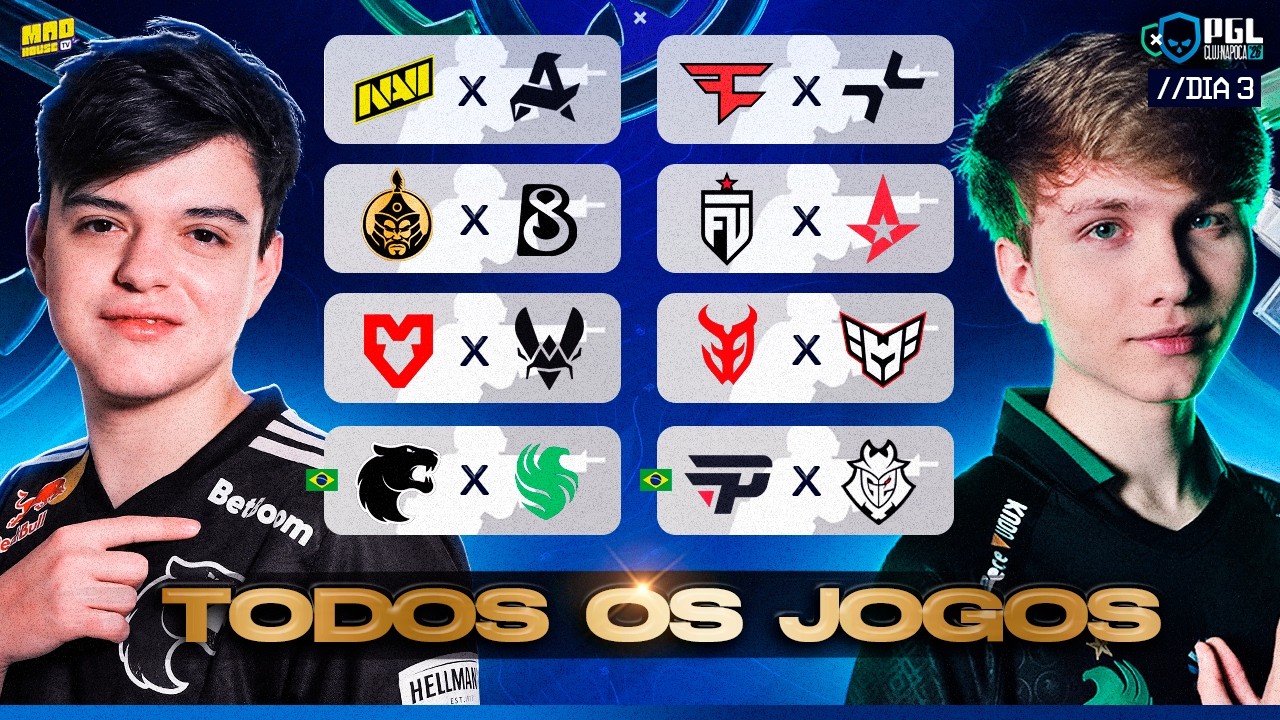 FURIA X FALCONS - PGL CLUJ-NAPOCA 2026 (DIA 03) - AO VIVO !furia !jogoscs !social