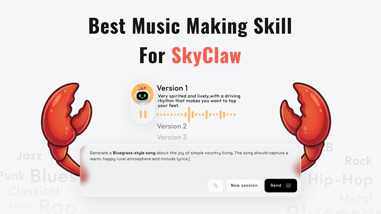 Introducing the Best Music Making Skill for SkyClaw