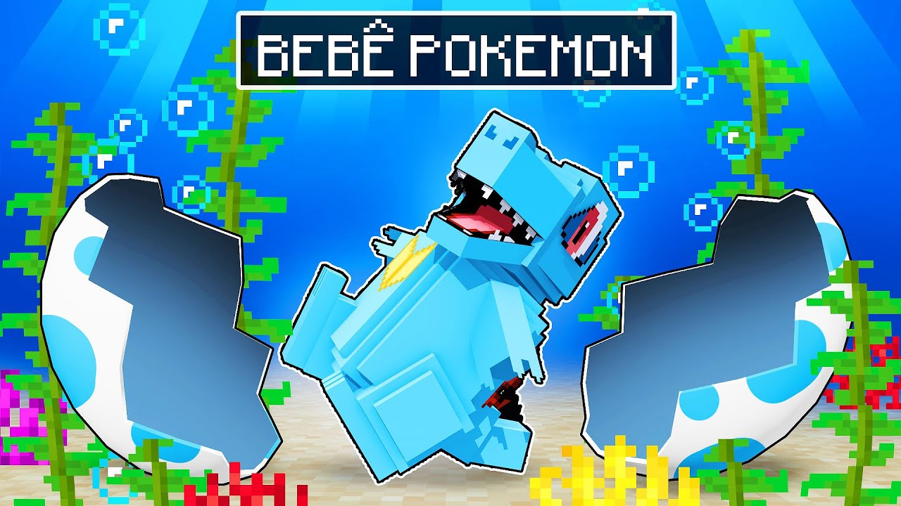 NASCI COMO um BEBÊ POKÉMON no MINECRAFT