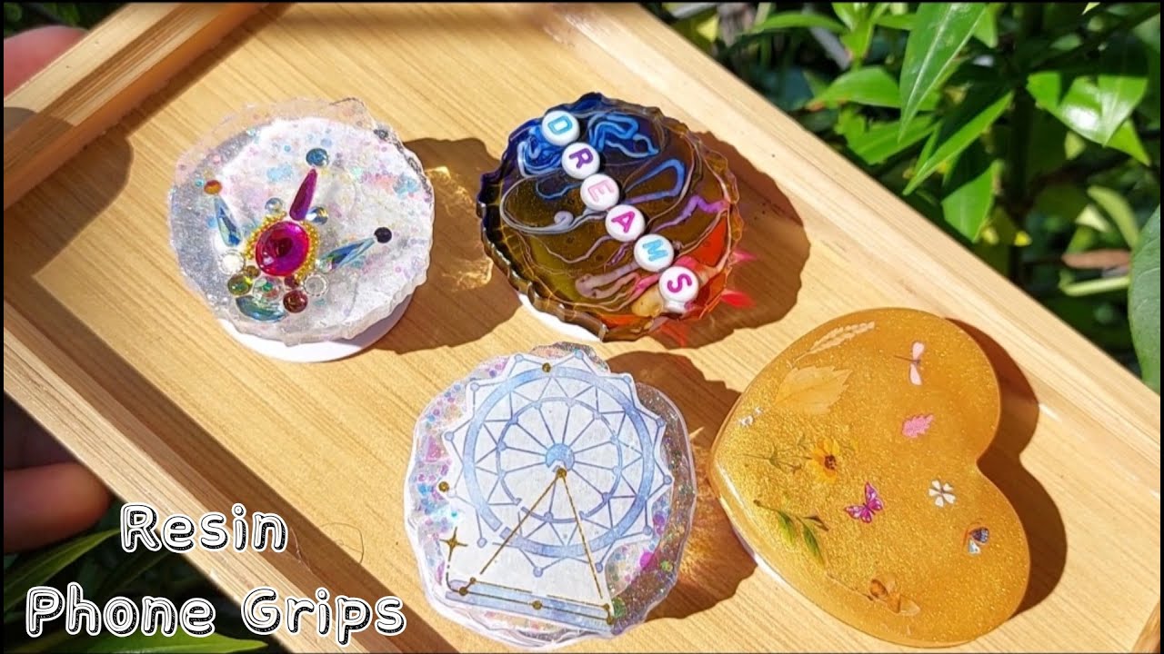 my first resin phone grips • I feel like beginning again but it's lovely to be back 💝