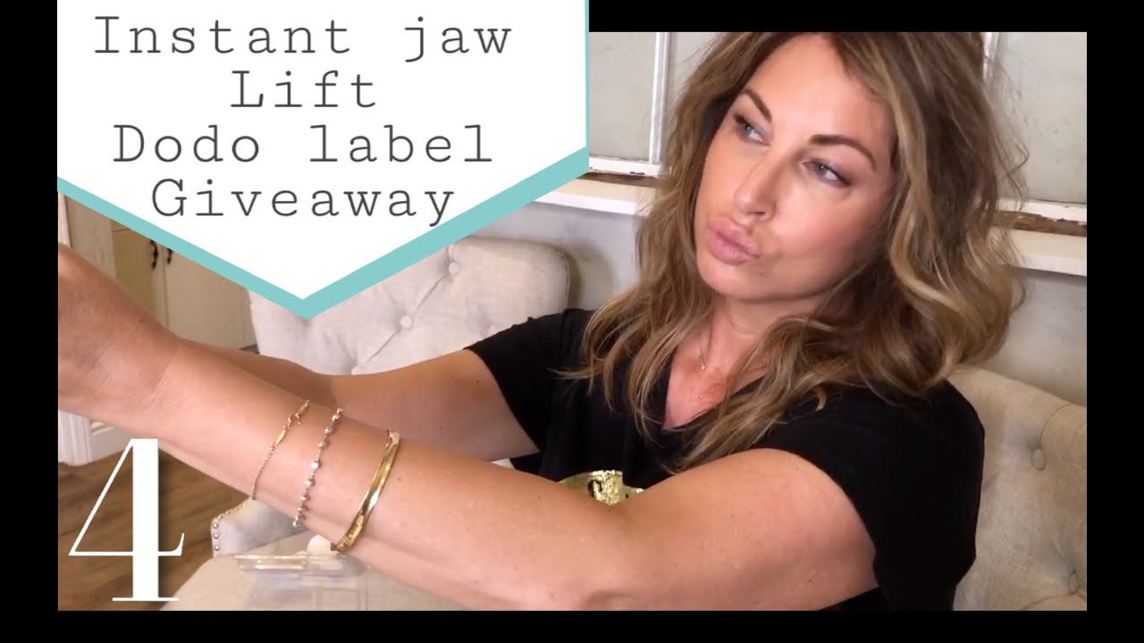 THOSE JOWLS!!! Jaw lift tapes no surgery  Instant facelift DODO LABEL TAPES