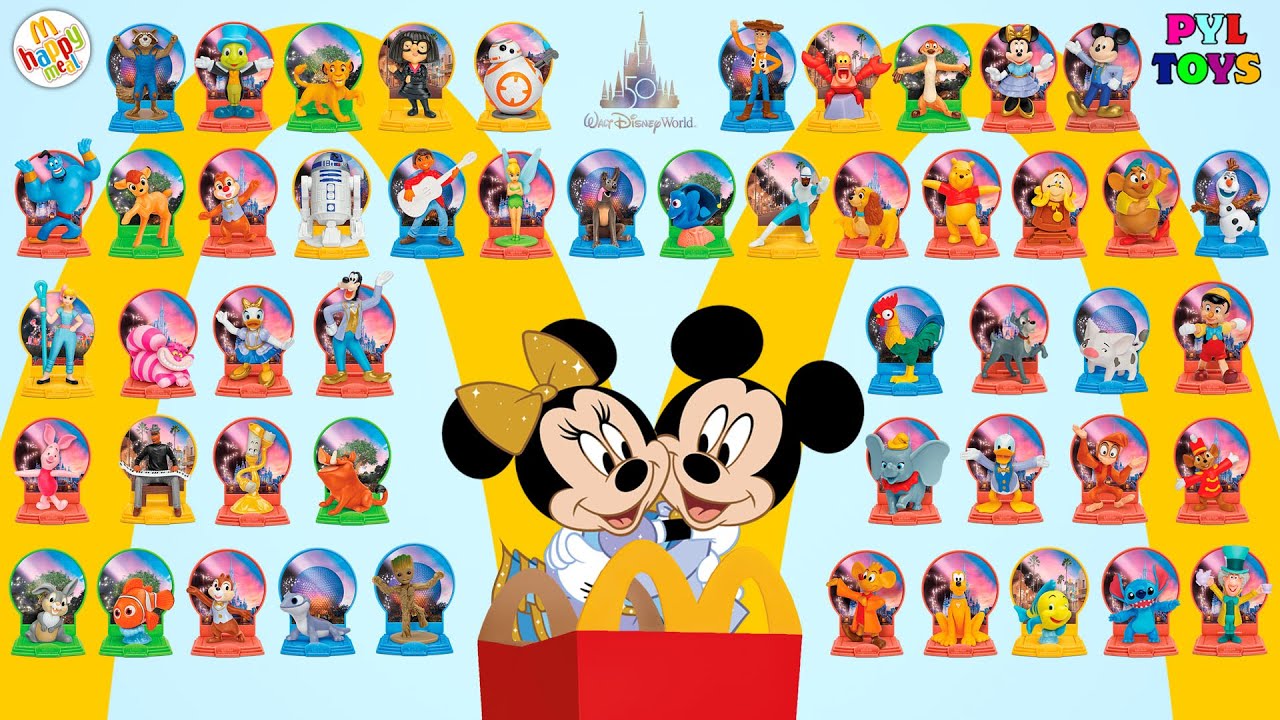 ¡COLECCIÓN COMPLETA DEL 50 ANIVERSARIO DE DISNEY WORLD RESORT DE MCDONALDS!