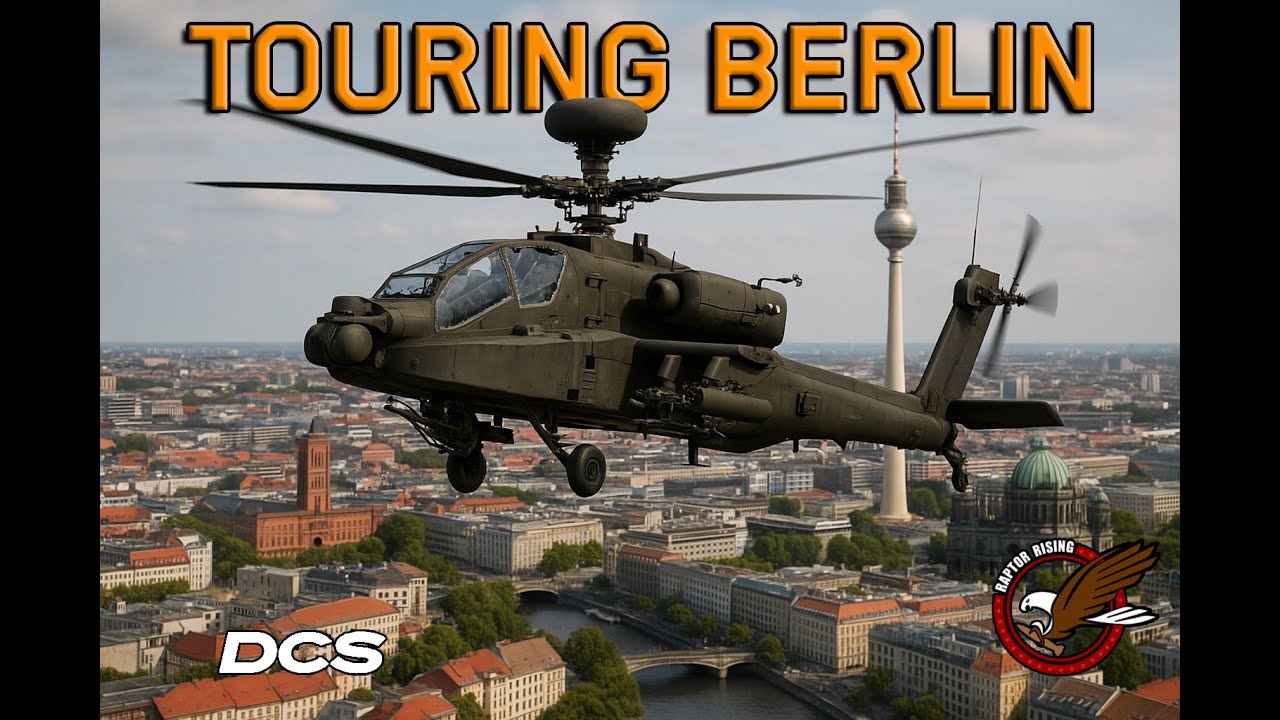 Touring Berlin in the Apache | DCS World Showcase | RTX 5090 4K 60 FPS VR