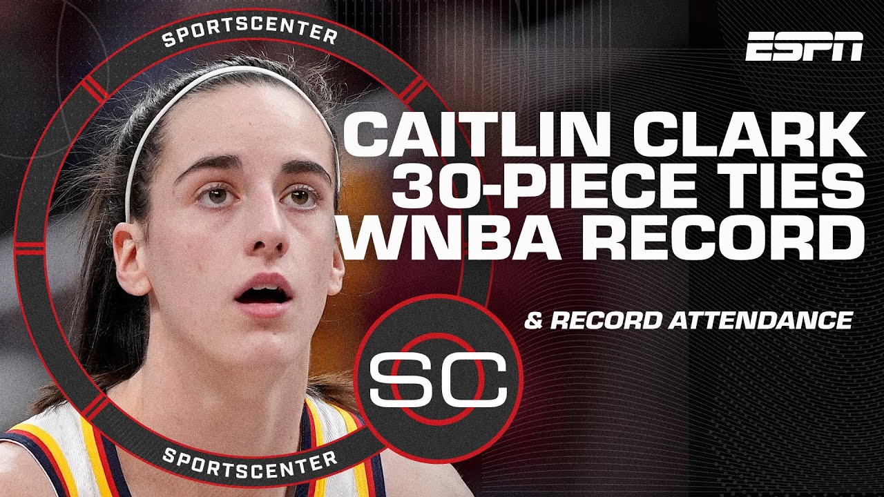 Caitlin Clark ties WNBA ROOKIE RECORD with 7 3PM in a game 🤯 | SportsCenter