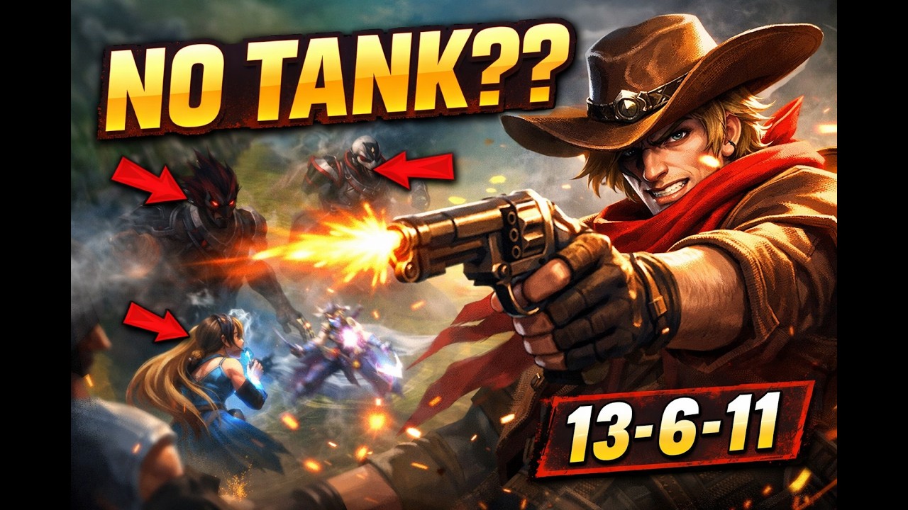 No Tank. Bad Hyper. Still Won. 😤 | Clint 13-6-11 Carry | MLBB