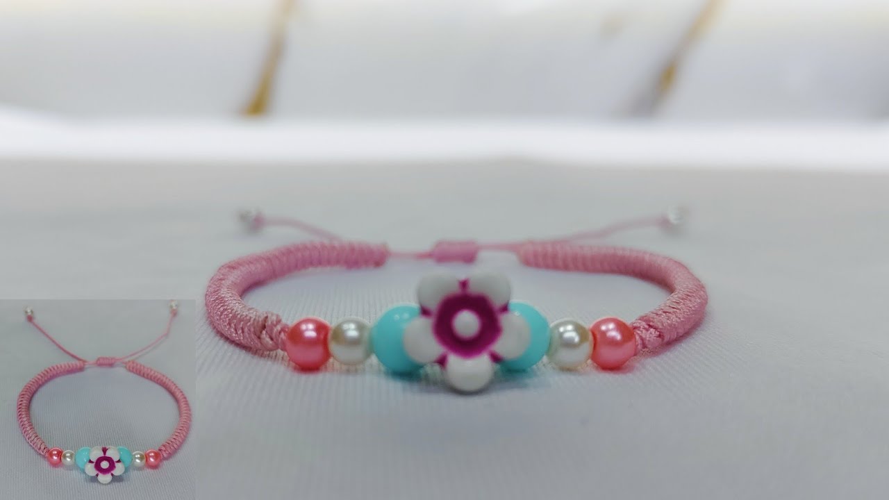 DIY gelang tali manik manik mudah dan murah