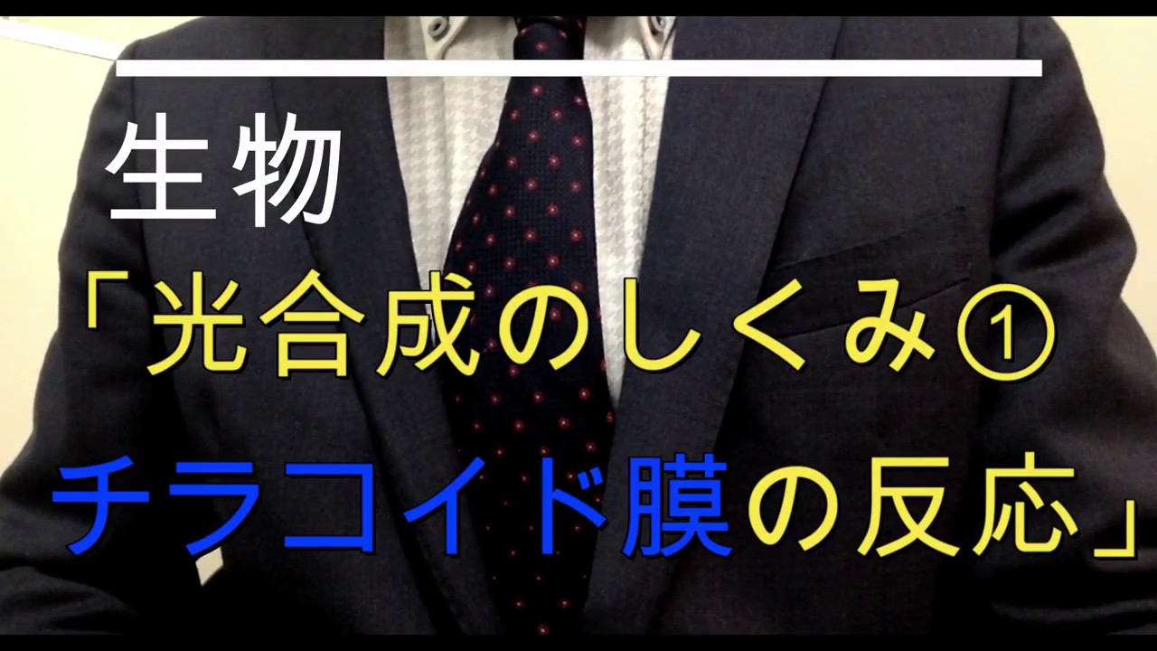 高校生物「光合成のしくみ① チラコイド膜での反応」