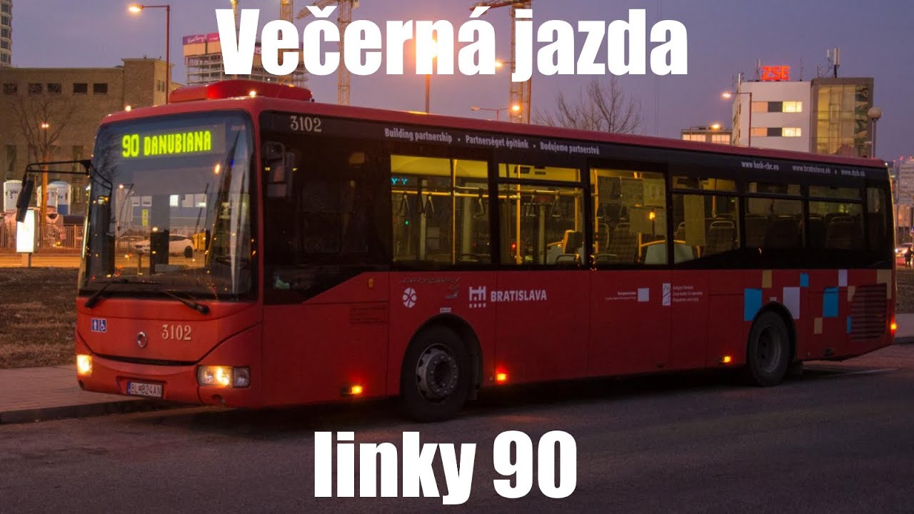 DPB┃Večerná jazda linky 90 v úseku Sady - Nové SND┃5. 10. 2021