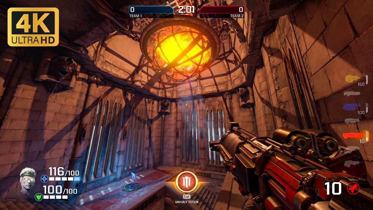 Quake Champions: Gameplay Ultra Realistic Graphics (PC 4K) No Commentary