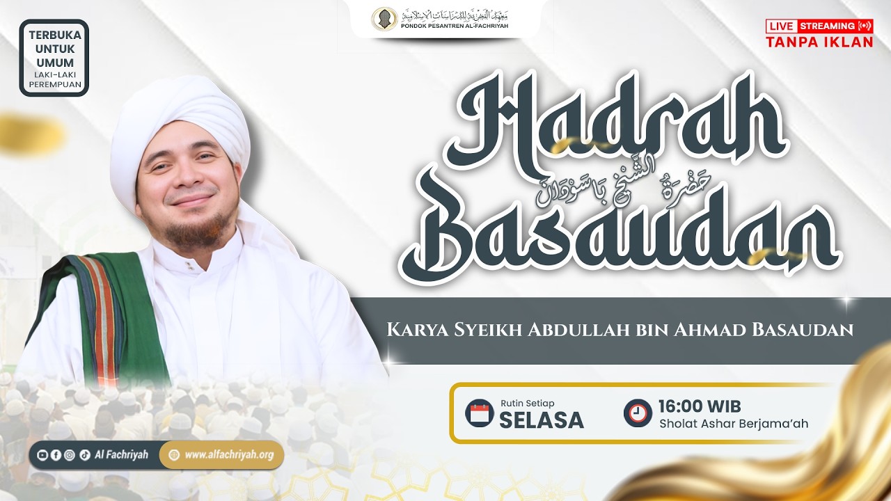 🔴LIVE HADROH BASAUDAN Bersama Habib Salim Bin Jindan | Selasa, 10 Februari 2026