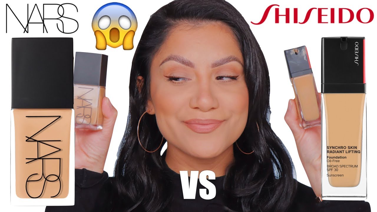 WHICH IS BETTER? NARS LIGHT REFLECTING VS SHISEIDO SYNCHRO RADIANT+WEAR TEST | MagdalineJanet