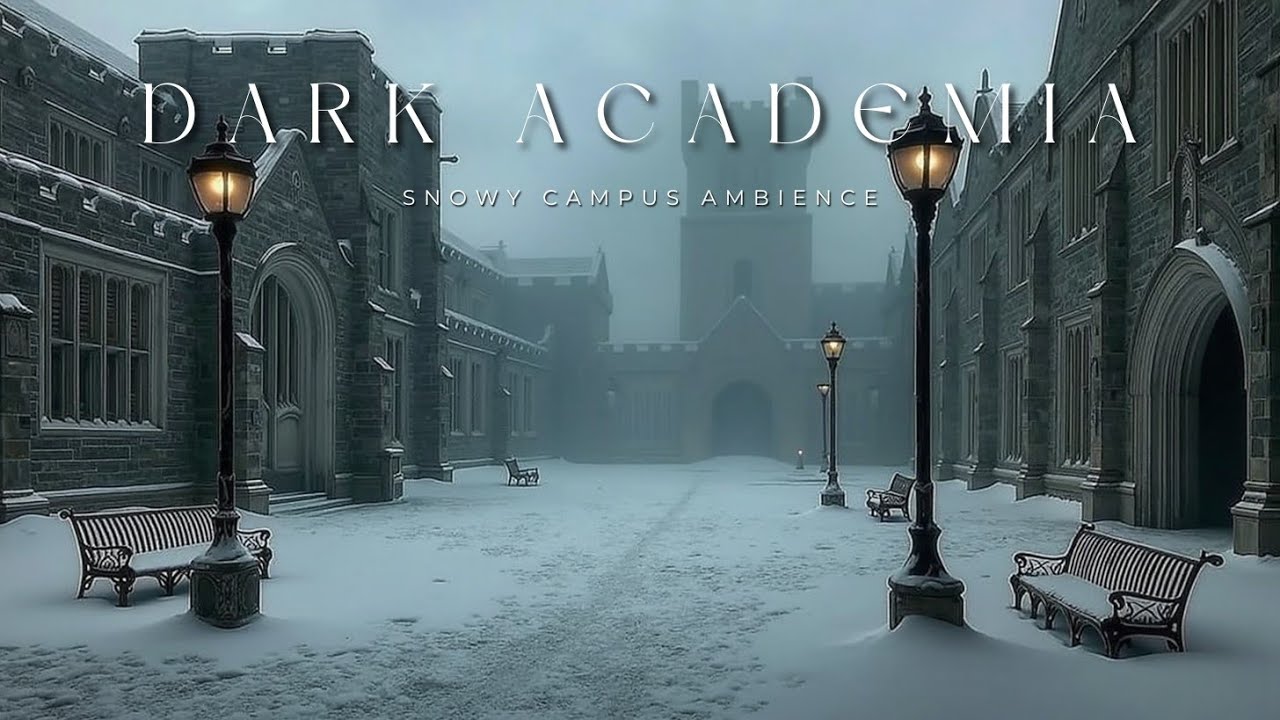 Музыка Dark Academia | Атмосфера заснеженного кампуса для зимней учебы и концентрации 🎵