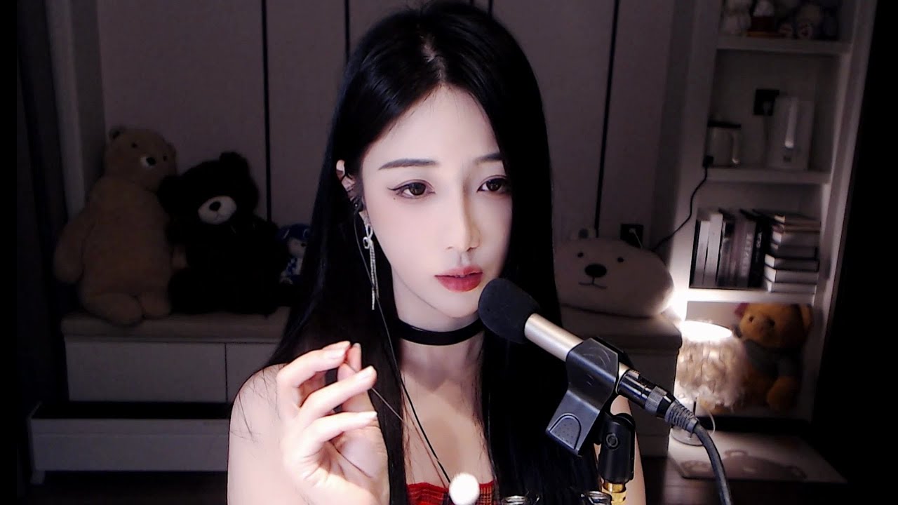 【蓝心ASMR】鹅毛棒 洗头 咚咚瓶 吹气