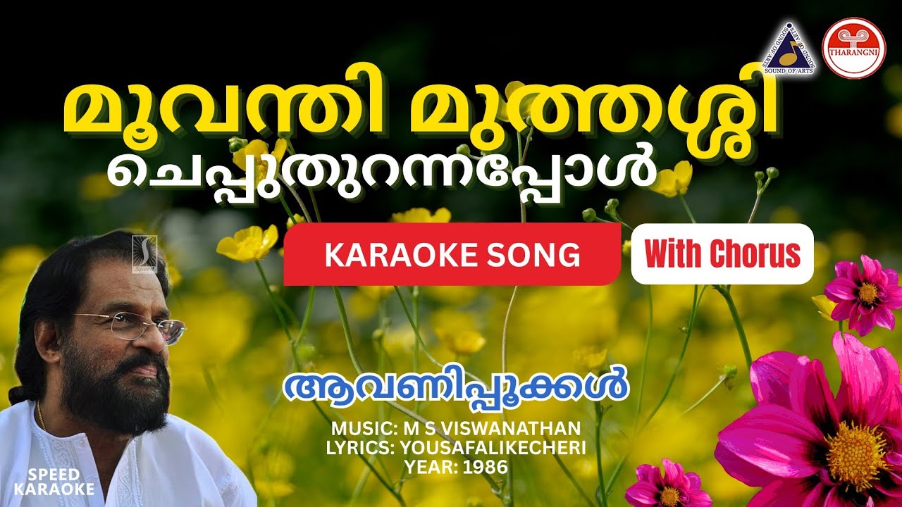 മൂവന്തി മുത്തശ്ശി ചെപ്പുതുറന്നപ്പോൾ - ആവണിപ്പൂക്കൾ | HD Karaoke | MS Viswanathan | Yousafali Kecheri