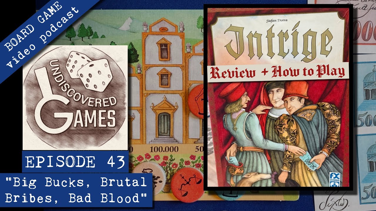 INTRIGUE BOARD GAME Review & Tutorial How To Play Intrige (Stefan Dorra 1994) Undiscovered Games E43