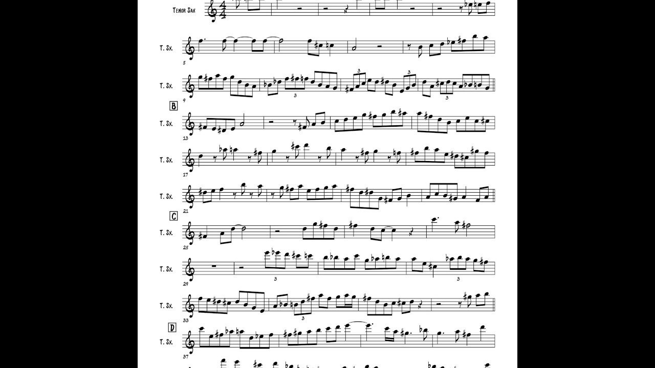 Chris Potter on Relaxin At The Camarillo transcription