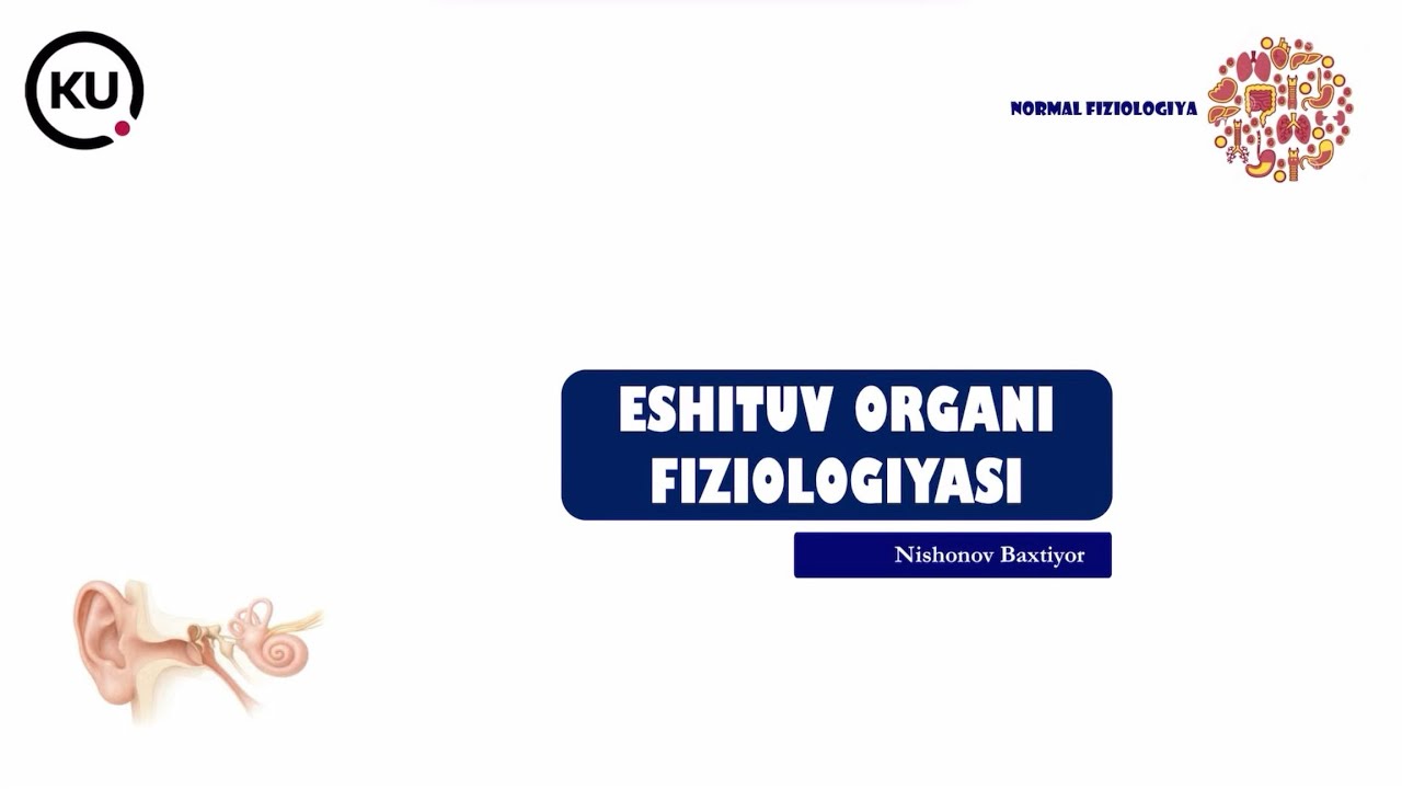 Eshitish organi fiziologiyasi
