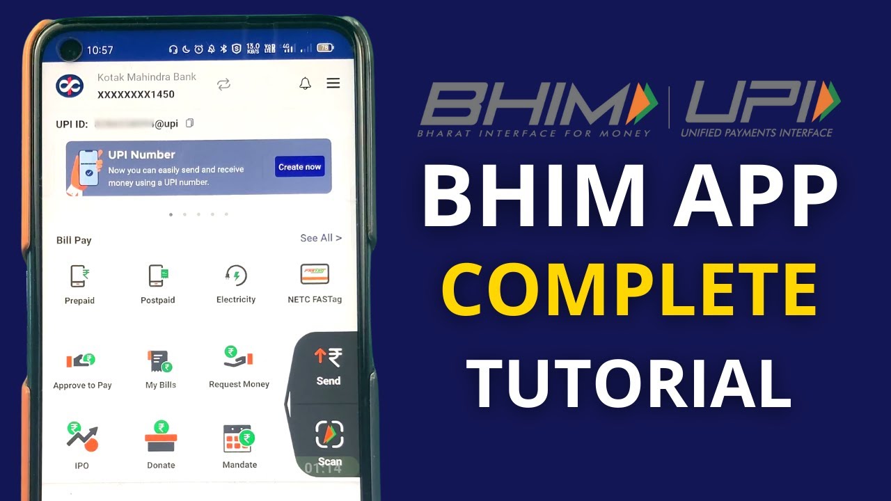How to USE BHIM UPI App in English | How to Use BHIM App?