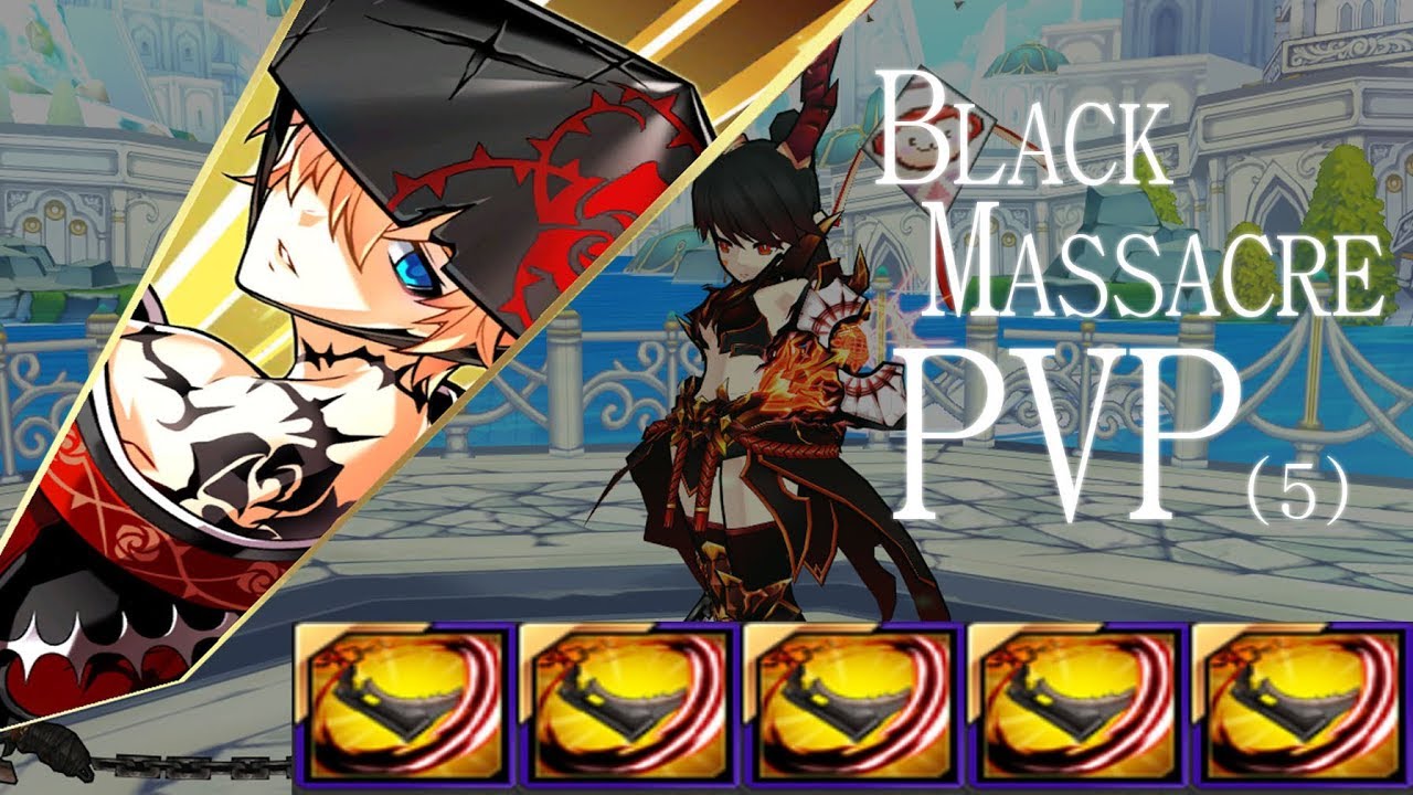 [Elsword KR] Black Massacre  PVP (5) 엘소드 블랙매서커 공식대전 (5) + 체인지 블러디 스파이크 구매!