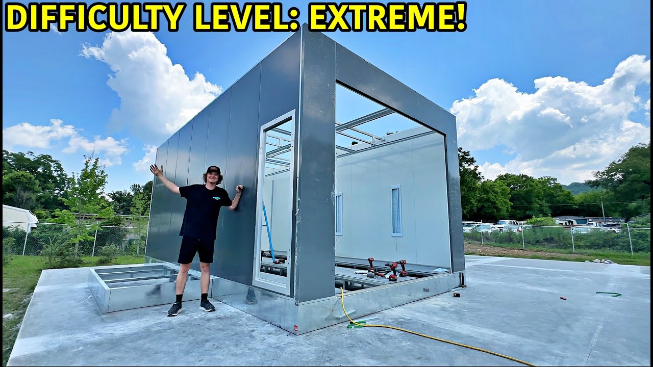 Building A Custom Paint Booth For Our Wrecked Lamborghini Aventador!!!