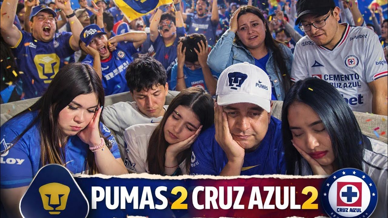 Pumas vs Cruz Azul | Reacción con aficionados de la Máquina - Familia Puma