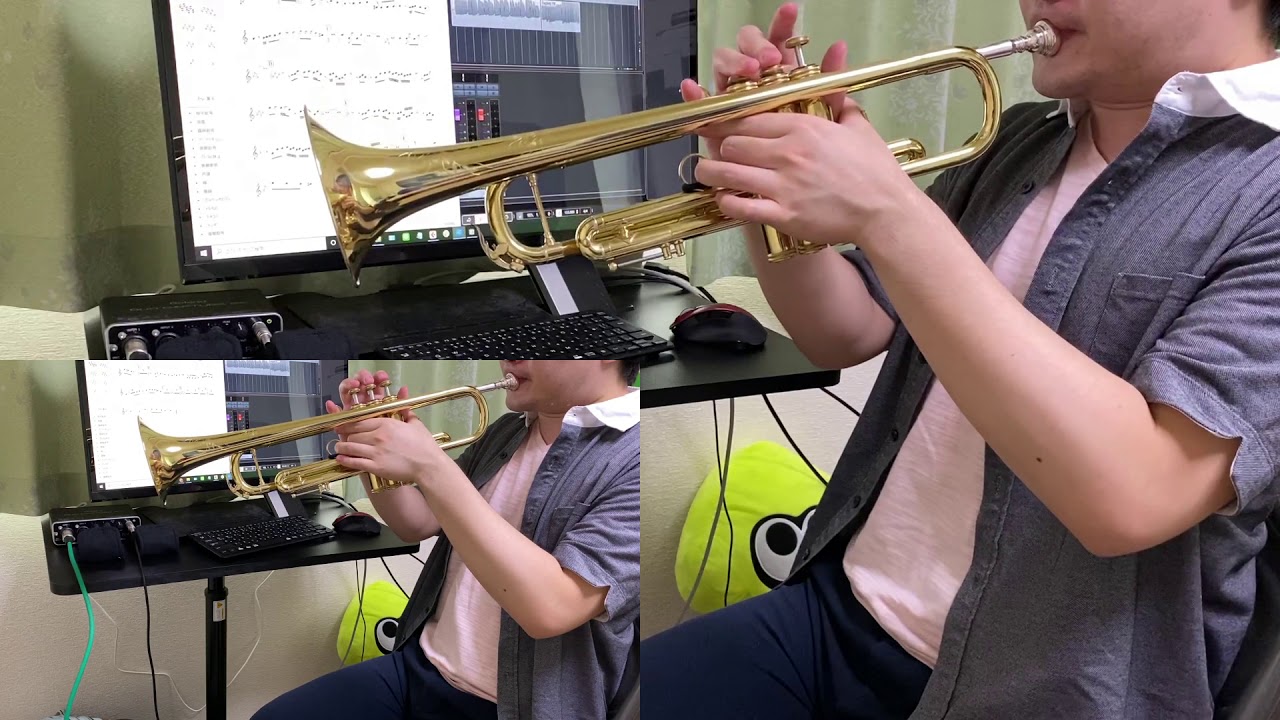 【柳の下のデュラハン】東方輝針城2面の曲をトランペットで吹いてみた【運河を行き交う人妖】