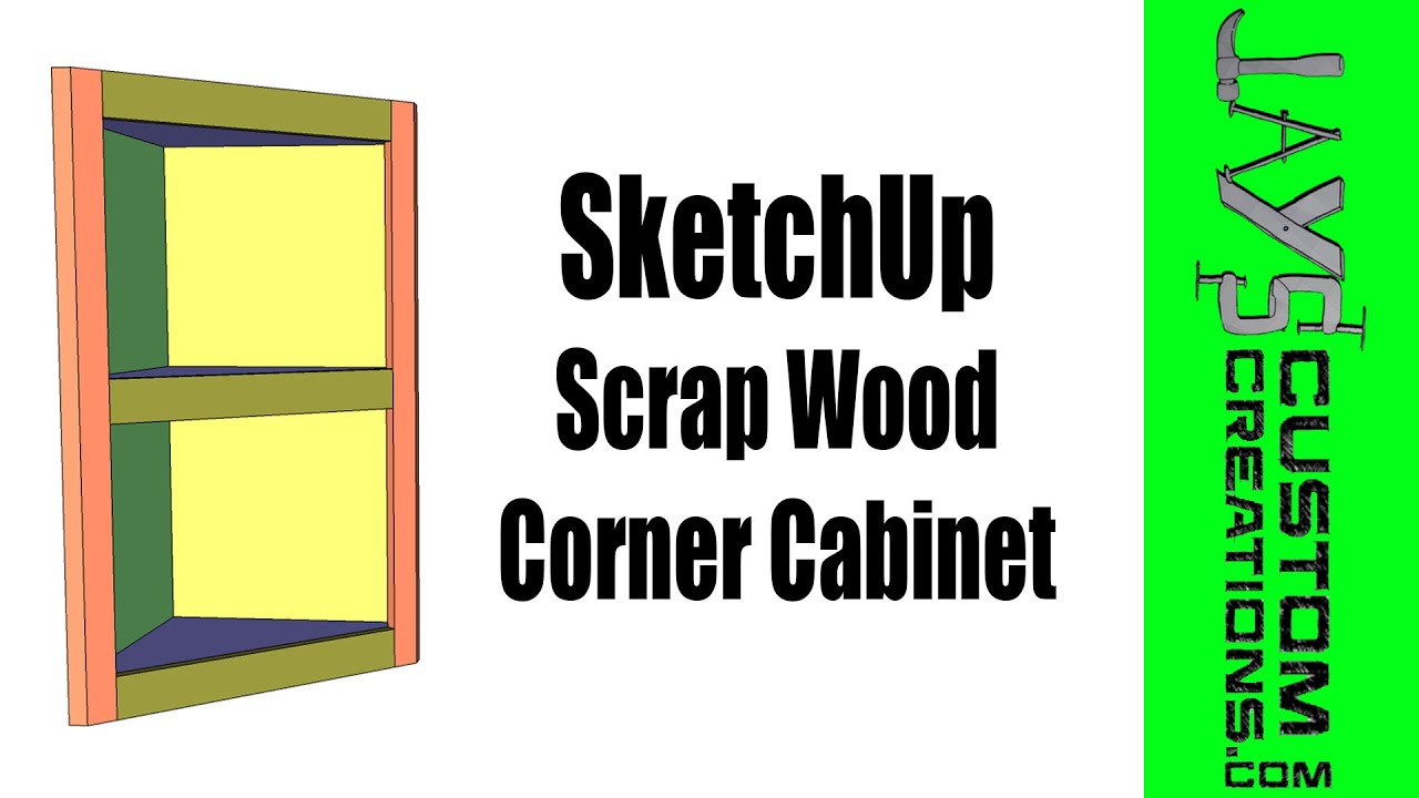SketchUp - Pocket Hole Corner Cabinet - 174