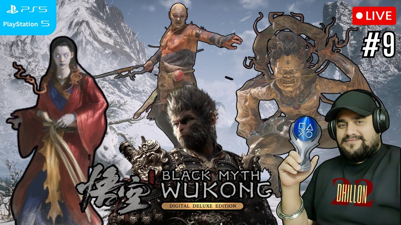 {PLATINUM TROPHY RUN} CHAPTER [3] 3 BOSS FIGHT BLACK MYTH WUKONG EPISODE [#9] LIVE PS5 GAMEPLAY