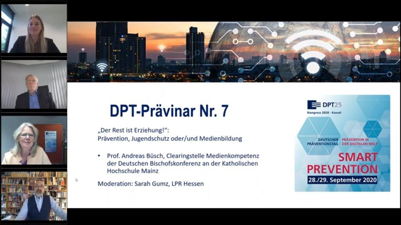 7. Pr&auml;vinar &ndash; LPR Hessen: &bdquo;Der Rest ist Erziehung!&ldquo; Pr&auml;vention, Jugendschutz oder/und Medienbildung