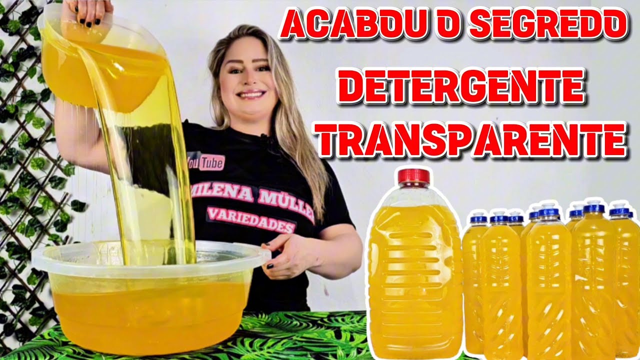 😱INOVA&Ccedil;&Atilde;O EDTA DETERGENTE NEUTRO CASEIRO DE A&Ccedil;&Uacute;CAR E BICARBONATO- PRODUTO MEGA TRANSPARENTE 😱
