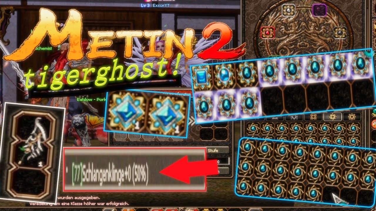 Metin2 Tigerghost - 77x SCHLANGENKLINGE TRY , ANTIK zu EXE 2.0  & mehr #227