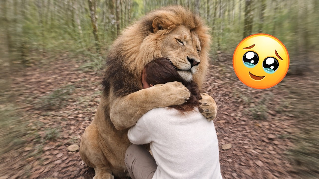 Der männliche Löwe trifft die Frau wieder, die ihn vor vielen Jahren gerettet hat, aber dann...