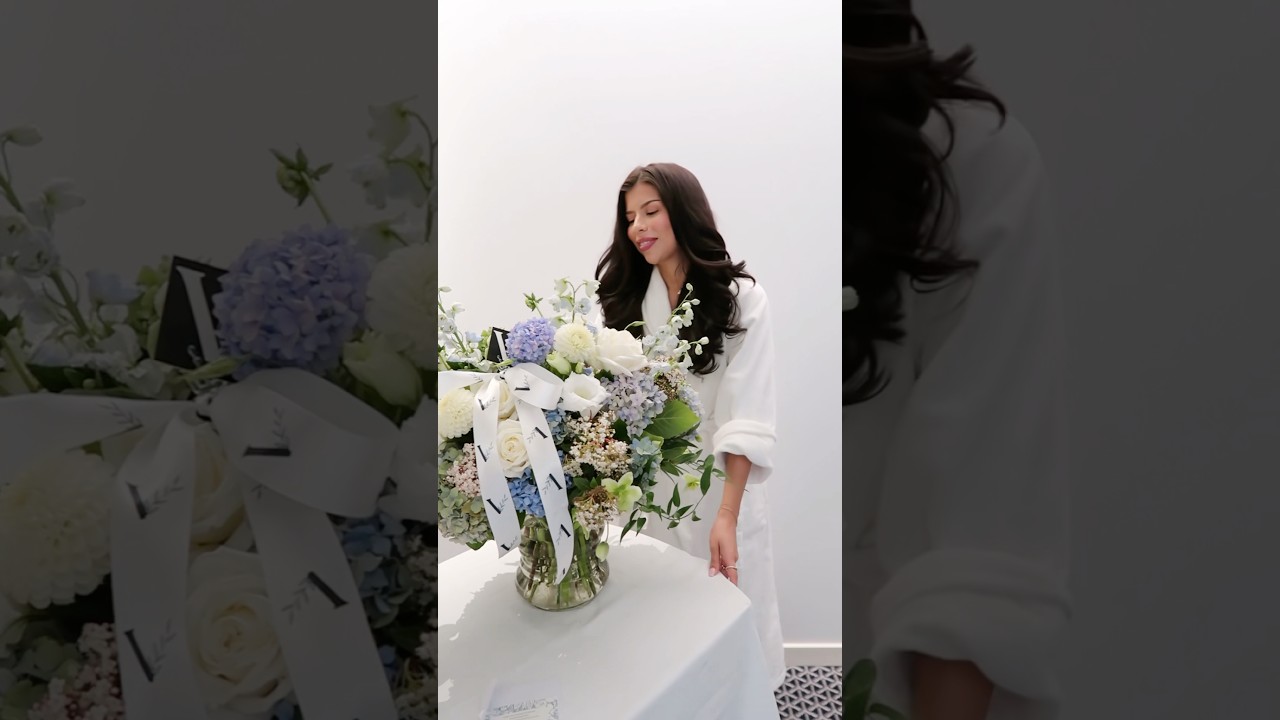 The sweetest surprise the morning of my bridal shower 🤍🥹 #bridal #morning #vlog