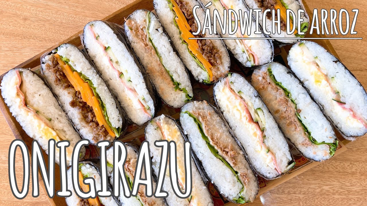 #45 ONIGIRAZU | Receta fácil de comida japonesa | Sándwich de arroz