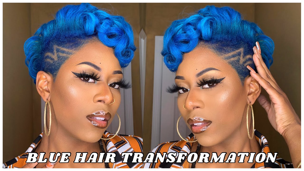 Dyeing My Natural Hair BLUE (I Damaged My Hair)   :(