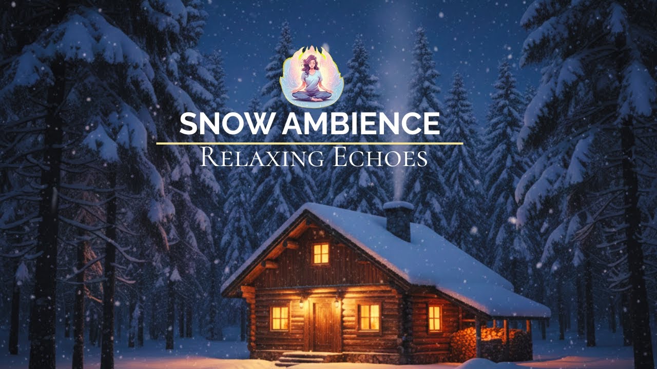 Cozy Winter Cabin Ambience ❄️ Gentle Snowfall Sounds for Inner Peace