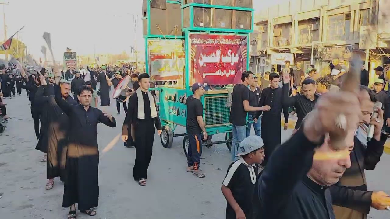 موكب الحسين اهالي الرفاعي اليوم الاول من محرم