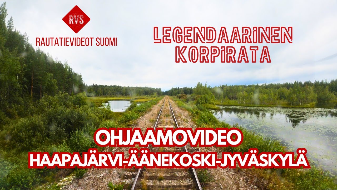 Legendaarinen Keski-Suomen rata HAAPAJÄRVI-JYVÄSKYLÄ | Rataosavideo Dm7-kiskobussista