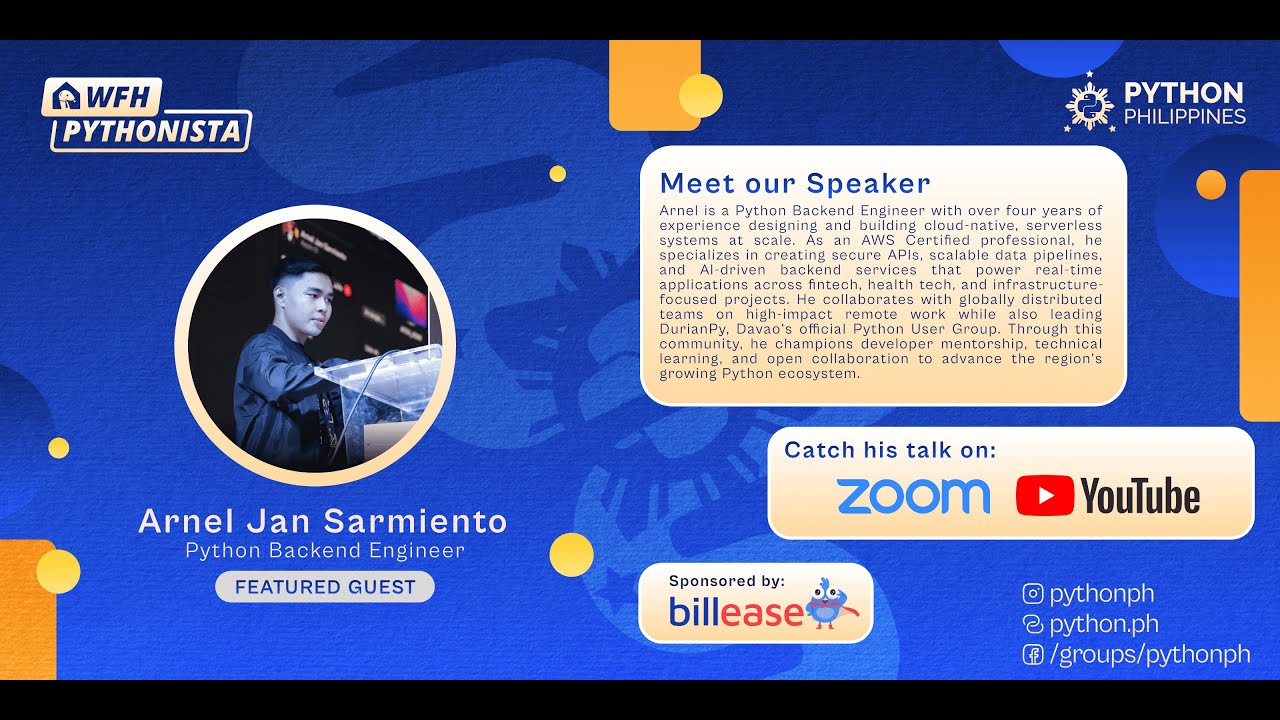 WFH Pythonista Ep#23 w/ Arnel Jan Sarmiento (Software Engineer)