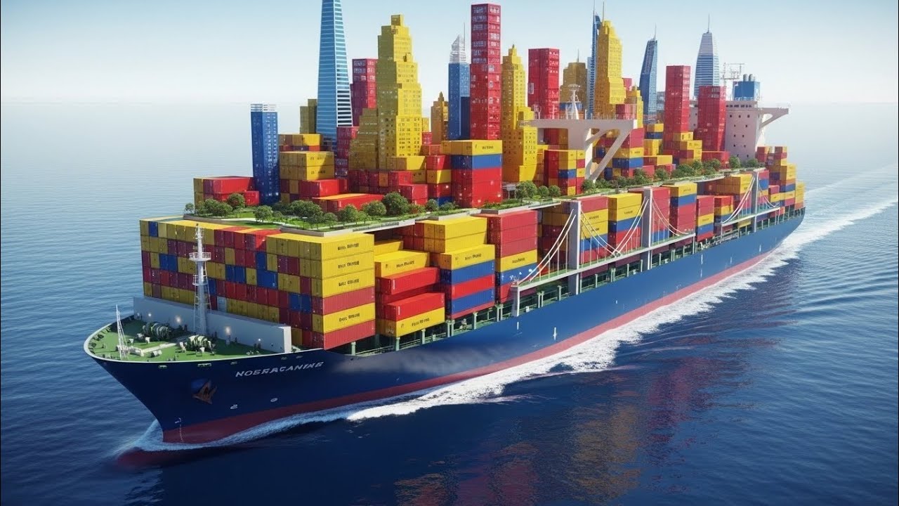 Inside the World&rsquo;s Largest Container Ship &ndash; 400-Meter Hull Built in a Mega Shipyard #inside 
