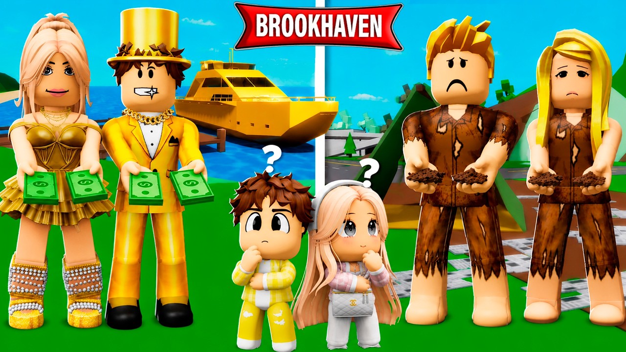 БЕДНАЯ СЕМЬЯ vs БОГАТОЙ СЕМЬЕ в ROBLOX в Brookhaven RP 🏡